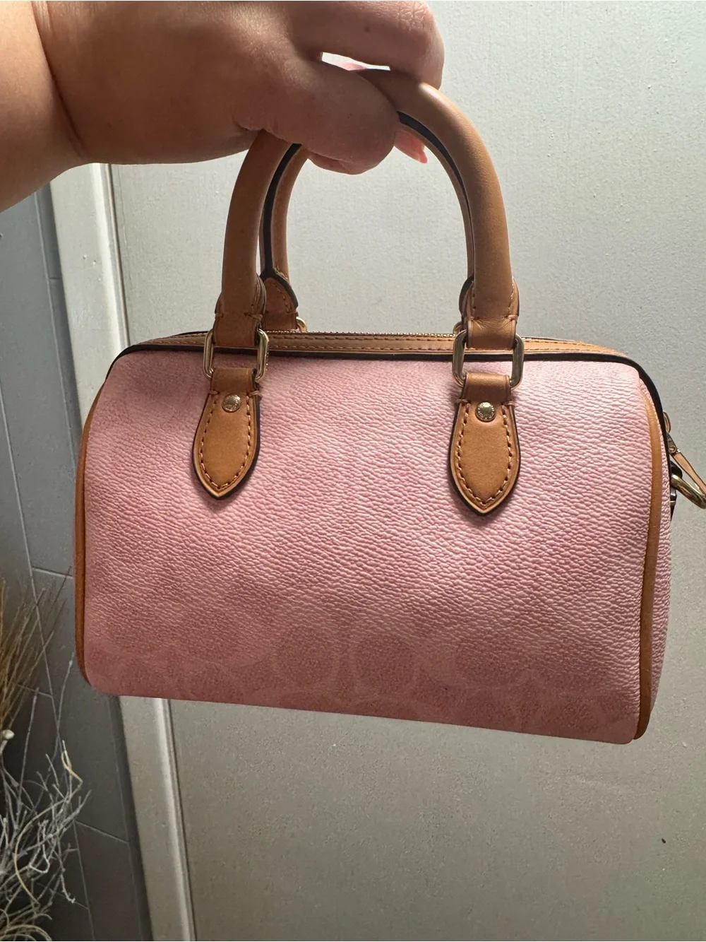 Coach Mini Rowan Powder Pink - Picture 2 of 9